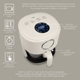 thumbnail image 6 of COOK WITH COLOR Air Fryer, 4Qt Glass Air Fryer, 1200W, 6 Presets, Cream, 6 of 7