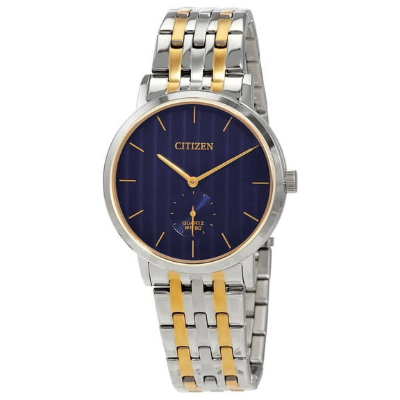 Citizen Quartz Blue Dial Two-tone Men's Watch BE9174-55L