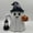 C, variant on Halloween Ghost Figurines Decor, Cute Halloween Spooky Ghost with Lantern and Pumpkin Resin Figurine, Perfect for Outdoor Garden Decoration