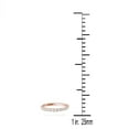 thumbnail image 4 of Mauli Jewels Women's 0.50 Carat Diamond Wedding Band in 14K Rose, White & Yellow Gold, 4 of 5
