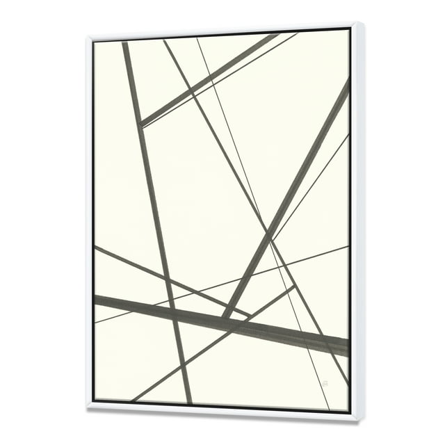 minimalist Noir et Blanc IV - Toile Encadrée Transitionnelle