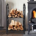 thumbnail image 3 of OverPatio Firewood Rack Fireplace Tool Rack Indoor Wood Holders Fireplace Tools Set Tongs Accessories, 3 of 10