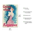 thumbnail image 2 of Paris Casino - Kanjarowa Every Evening - Vintage Cabaret Poster by Jules Chéret c.1891 - 8 x 12 inch Vintage Metal Tin Sign, 2 of 4