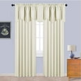 thumbnail image 5 of NICETOWN 4 Panels Blackout Curtain Valances, Solid Scalloped Valance Curtains Rod Pocket Room Darkening Thermal Insulated Valances for Living Room Bedroom, 52"x18", Beige, 5 of 7