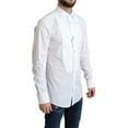 thumbnail image 2 of White Bib Cotton Poplin Men Formal Shirt, 2 of 4