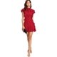 thumbnail image 3 of Vestido de fiesta de cóctel con dobladillo con volantes y manga corta con cuello anudado para mujer Zhivalor WRMH-221-8, 3 of 6