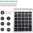 thumbnail image 3 of Lekvey Teclado Numérico Bluetooth Teclado Numérico De 10 Teclas Teclado Bluetooth Inalámbrico Portátil: Extensiones De Teclado Numérico De 28 Teclas Para Entrada De Datos De Contabilidad Financiera Pa, 3 of 5