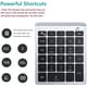 thumbnail image 3 of Lekvey Teclado Numérico Bluetooth Teclado Numérico De 10 Teclas Teclado Bluetooth Inalámbrico Portátil: Extensiones De Teclado Numérico De 28 Teclas Para Entrada De Datos De Contabilidad Financiera Pa, 3 of 5