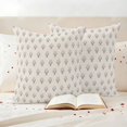 thumbnail image 2 of Pack of 2 Purple Boho Floral Outdoor Pillow Covers Decorative, Waterproof Pillow Protector, Modern Abstract Flowers Bohemia Beige Throw Pillowcases Accent Cushion Cases for Patio Couch Sofa 16"x16", 2 of 8