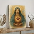 thumbnail image 5 of Immaculate Heart of Mary Watercolor Poster Wrapped Wooden Frame Wall Decor,,Canvas Wall Art for Living Room,Bedroom,Office,Ready to Hang, 5 of 6