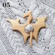thumbnail image 1 of Women Wooden Animal Brooch Funny Shawl Sweater Scarf Pin Buckle Cartoon Fox Cat Bear Bird Dog Tortoise Girls Jewelry Accessories, 1 of 4