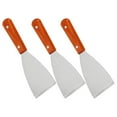 thumbnail image 2 of GOOHOCHY 3 piezas de raspador de parrilla de acero inoxidable, espátulas para plancha inclinadas, pala para carne, espátulas para carne de acero inoxidable, 2 of 8