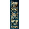 thumbnail image 2 of Grey, Jace 13x32 Gold Ornate Wood Framed with Double Matting Museum Art Print Titled - Stay Humble Gold, 2 of 4