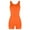 Orange, variant on Yoga Jumpsuit for Women Ribbed One Piece Tank Top Sleeveless Bodycon Sport Shorts Gym Romper Workout Bodysuit Black S