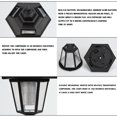 thumbnail image 4 of Solar Hexagonal Light Outdoor LED Solar Sconce Lantern Auto ON/OFF Solar Fence Light 2PCS, 4 of 8