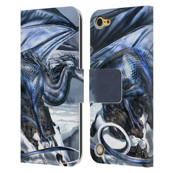 Head Case Designs Officially Licensed Ruth Thompson Dragons Silverblood Leather Book Wallet Case Cover Compatible with Apple iPod Touch 5G 5th Gen