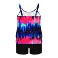 thumbnail image 4 of cocolona Womens Blouson Tankini Swimsuits with Shorts Modest Two Piece Bathing Suit Holiday Vacation Beach Swimwear, 4 of 4