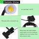 thumbnail image 2 of Naiovety Lámpara de clip LED de 3W, luz de ajustable en ángulo con interruptor de encendido para dormitorio, oficina, mesita de noche, mesita de Iluminación y accesorios No.2 Naiovety HA024424-02, 2 of 6