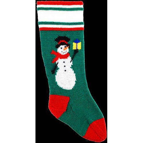 DooLallies Christmas Stockings Kits Snowman Green