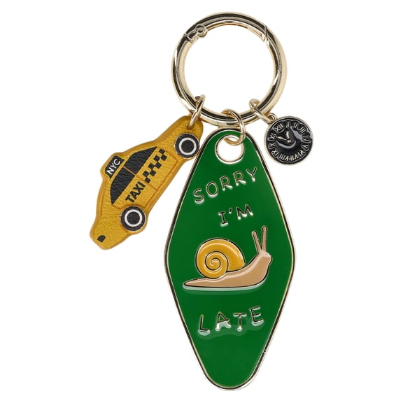 No Boundaries Women's Motel Key Bag Charm, Emerald Green