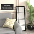 thumbnail image 3 of Red Lantern 4 ft. Short Double Cross Shoji Screen - Black - 3 Panels, 3 of 6