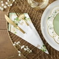 thumbnail image 4 of Kate Aspen Servilletas de boda con diseño floral de eucalipto, color verde salvia, servilletas decorativas gruesas para cena, vajilla para almuerzo, perfectas para despedidas de soltera, bodas y fiest, 4 of 5