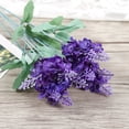 thumbnail image 4 of Dark Purple Artificial Lavender Bouquet - 10 Heads Fake Flowers for Home, Wedding, and Party Decor, 4 of 4