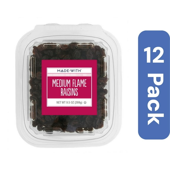 Made With Raisins Tub 9.5 oz (Pack of 12)