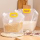 thumbnail image 4 of Bolsa de almacenamiento de granos de cocina portátil a prueba de humedad, bolsas de mantenimiento fresco a prueba de insectos, bolsas de almacenamiento de granos transparentes reciclables, 4 of 5
