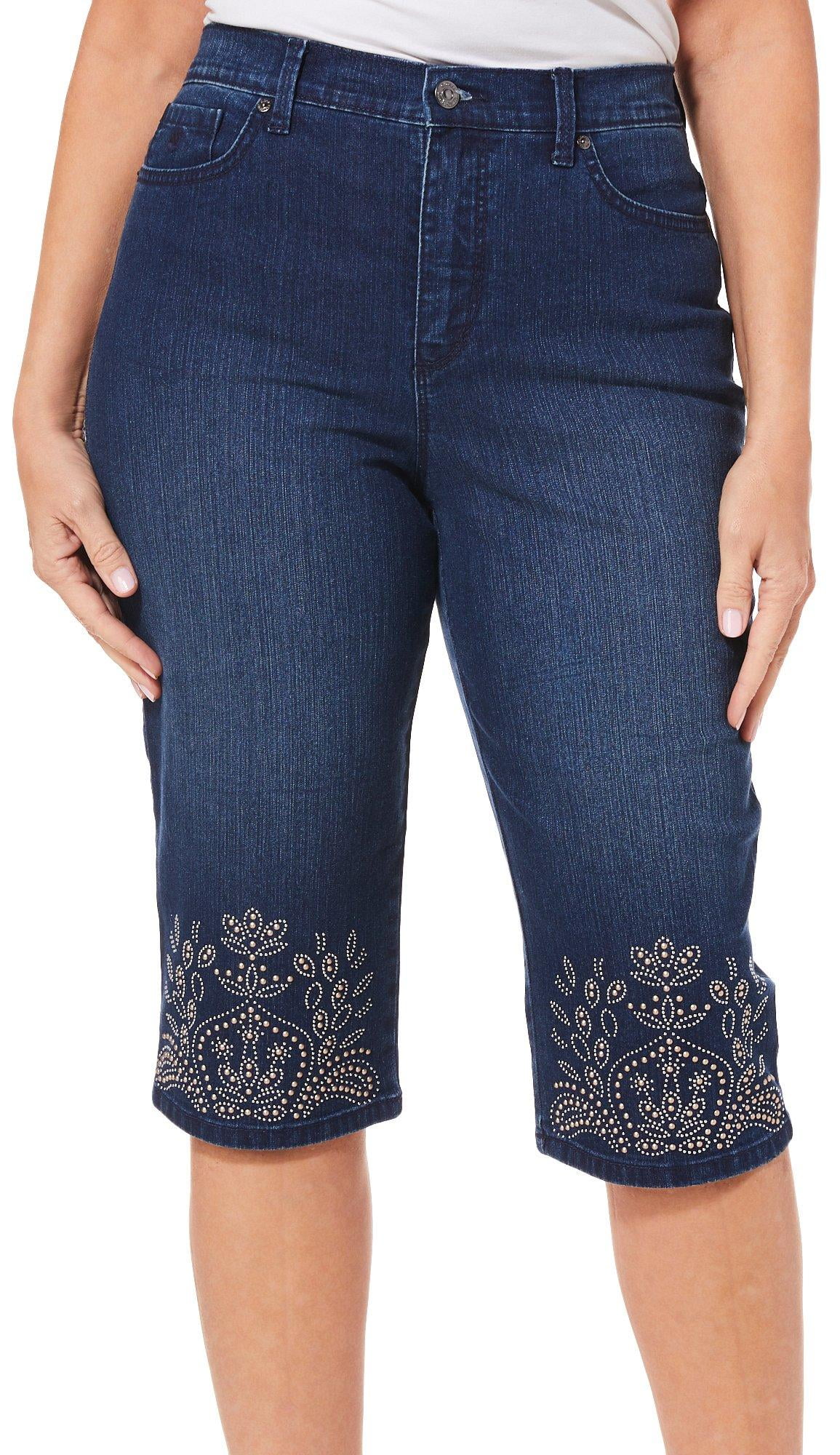 gloria vanderbilt jeans with embellished pockets