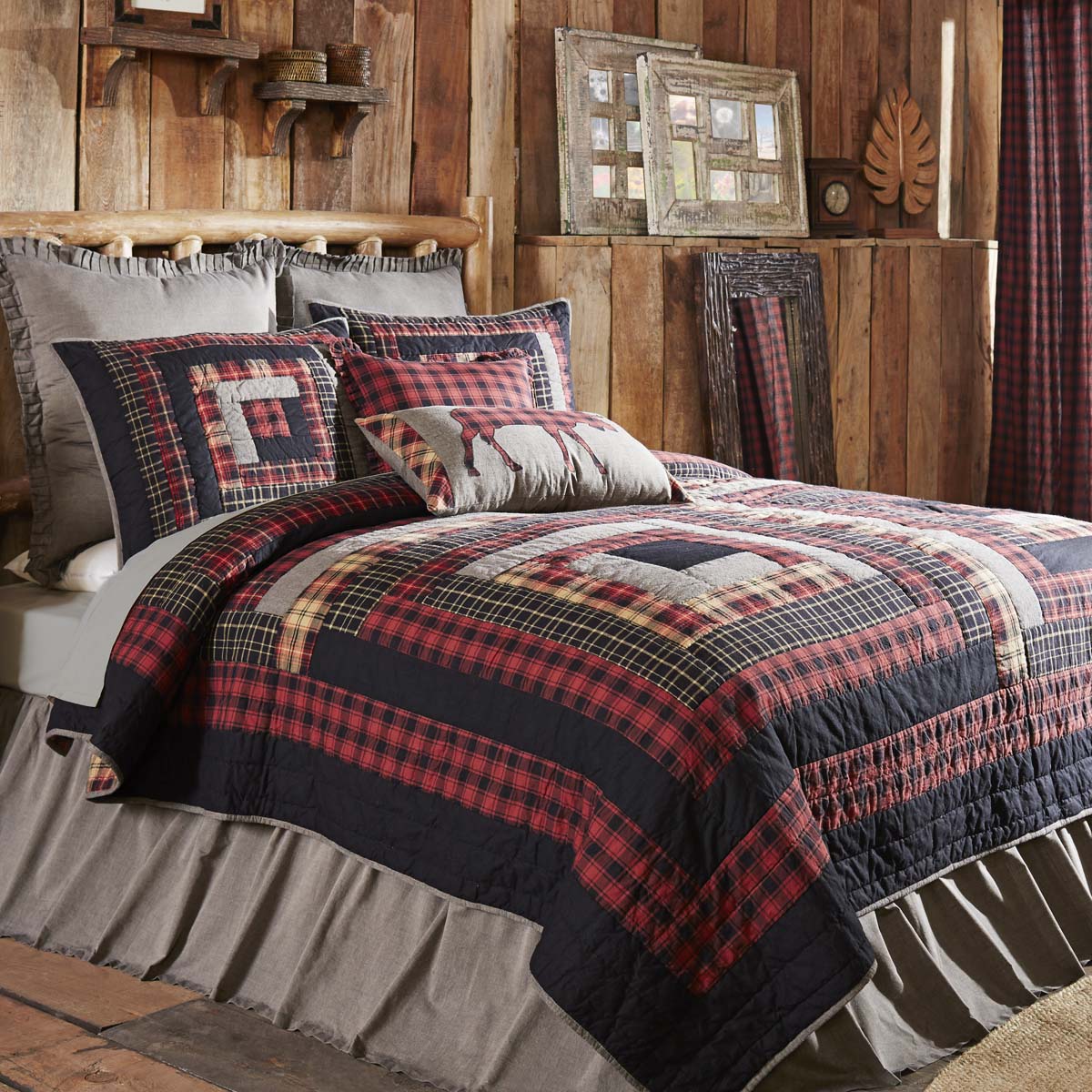 Chili Pepper Red Rustic Bedding Shasta Cabin Cotton PreWashed