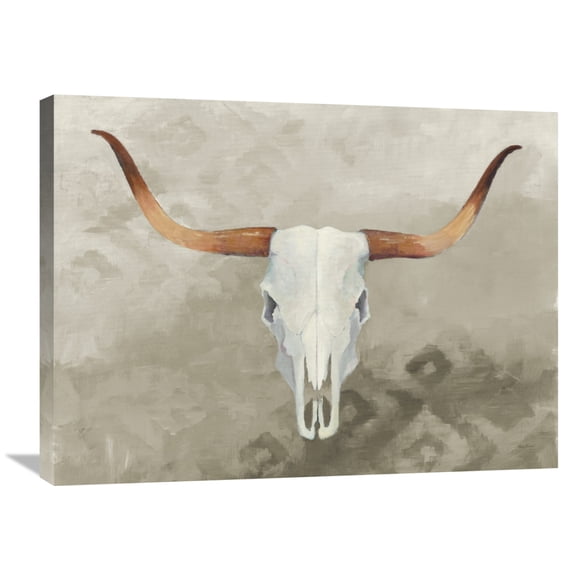 Global Gallery Avery Tillmon 'Echoes Taupe Crop' Canvas Wall Art
