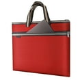 thumbnail image 4 of Men's Waterproof A4 Business Briefcase | Portable Office File Bag | Durable Cloth Fabric | 30x38cm | Black/Sky Blue/Red/Navy Blue | Main Bag + Front Compartment, 4 of 4