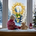 thumbnail image 3 of Christmas Wreath Bow Wall Window Door Cling Stickers 24 inch, 3 of 6
