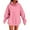 Pink, variant on cocolona Hoodies for Women Fashion Casual Long Sleeve Oversized Hooded Sweatshirts Fall Winter Solid Color Pullover Tops