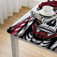 thumbnail image 4 of nygtbtfer Sugar Skull Lady- Table Cloth  TableCloths Reusable Table Covers Durable Picnic Mat Outdoor Table Cloths Cover Protector for Parties Kitchen Dining Elastic Edge, 4 of 7
