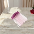 thumbnail image 4 of Unique Bargains 50 Pcs Disposable Eyelash Brush for Bathroom Pink Rose Red Plastic Nylon, 4 of 5