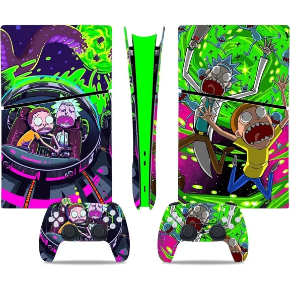 Skin for PS5 Slim Digital, PS5 Slim Digital Console and Controllers Accessories, Vinyl Skin Stickers for PlayStation 5 Slim Digital Edition