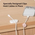 thumbnail image 2 of U Brands 6 Count Adhesive Silicone Cable Dots for Cords and Chargers, Multicolor, 2 of 6
