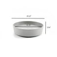 thumbnail image 3 of Ecopots Recycled Plastic Round Flower Pot Planter Saucer with Wheels, White Grey, 16", 3 of 4