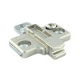 thumbnail image 2 of Blum Rok Hardware  3mm Die Cast Frameless Clip Two-Piece Mounting Plate - Silver, 2 of 3