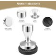 thumbnail image 3 of Espresso Tamper 53mm ,Tamper para Cafe,Manipulador de Café Expreso,Tamper Calibrado Café,304 Acero Inoxidable con Alfombrilla Silicona,Tamper 53 mm, 3 of 6