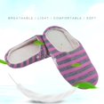 thumbnail image 3 of Striped Cloth Bottom Couples Warm Slippers Non Slipping Shoes for Men & Women, 3 of 5