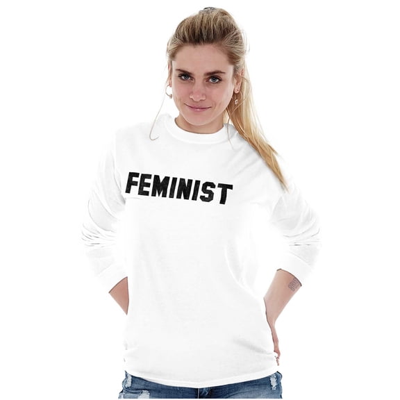 Feminist Woman Political Equality Women's Long Sleeve T Shirt Brisco Brands S