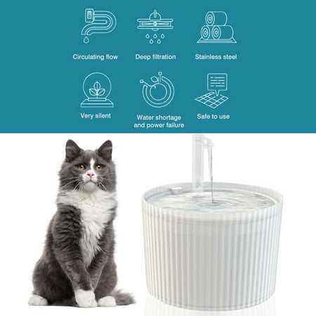 Automatic Pet Fountain 2L Dog Water Fountain Ultra Quiet ...