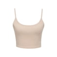 thumbnail image 7 of Biekopu Women Summer Camisoles,Spaghetti Strap Solid Color Ribbed Sleeveless Sling Slim Crop Tops, 7 of 7