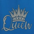 thumbnail image 6 of Wild Bobby, King Queen Valentines Day Outfit His and Hers Matching Couples Crewneck Sweatshirts, Royal, Mens S-Womens L, 6 of 6