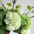 thumbnail image 2 of Nvzi 3 piezas de flores de hortensia artificiales de 21 pulgadas, grandes, naturales y realistas, con tacto real (azul), 2 of 5