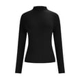 thumbnail image 4 of WXLWZYWL Ribbed Knit Turtleneck Tops for Women Long Sleeve Sweaters Stretcht Slim Fitted Going out Tops, 4 of 6