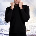 thumbnail image 4 of Frnrwgo Mens Lightweight Thermal Underwear Set Pullover Long Sleeve Soft Base Layer for Fall Spring Daily Wear, 4 of 5